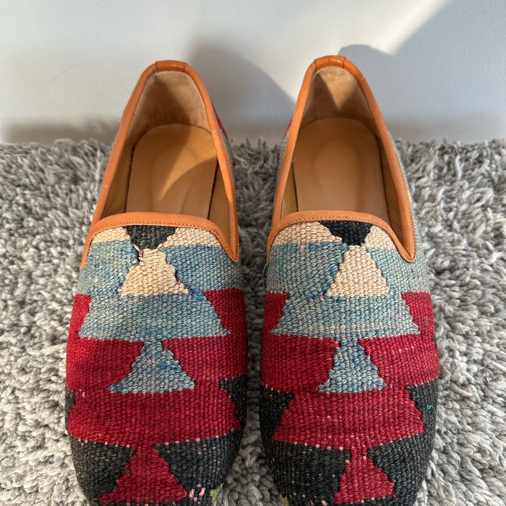 Artisan Geometric Patterned Women's Loafers